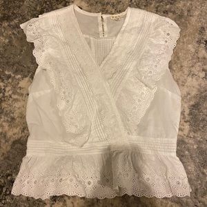 Floral lace crop top